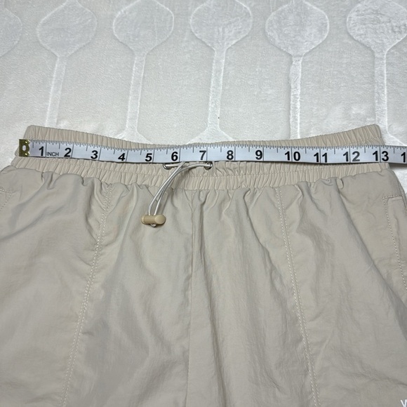 Wilo The Label Womens Tan Parachute Joggers Mesh Lined High Waist Pants Size S - Picture 3 of 12